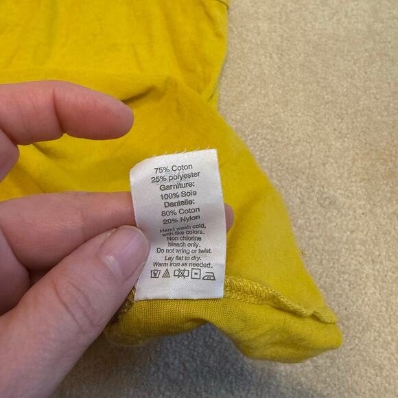 J. Crew 2 Tank Top Bundle Small Silk Pleats and Lace Yellow Purple EUC Y2K - Picture 13 of 13